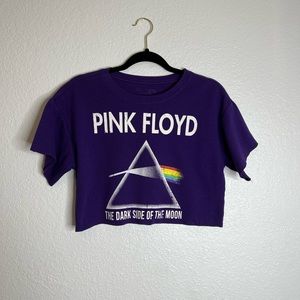 Pink Floyd Purple Cropped Top Medium